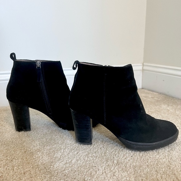 Caslon 3” Heel Black Suede Boots - Picture 1 of 2